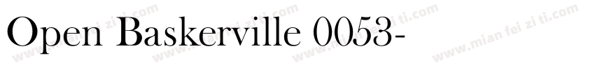 Open Baskerville 0053字体转换
